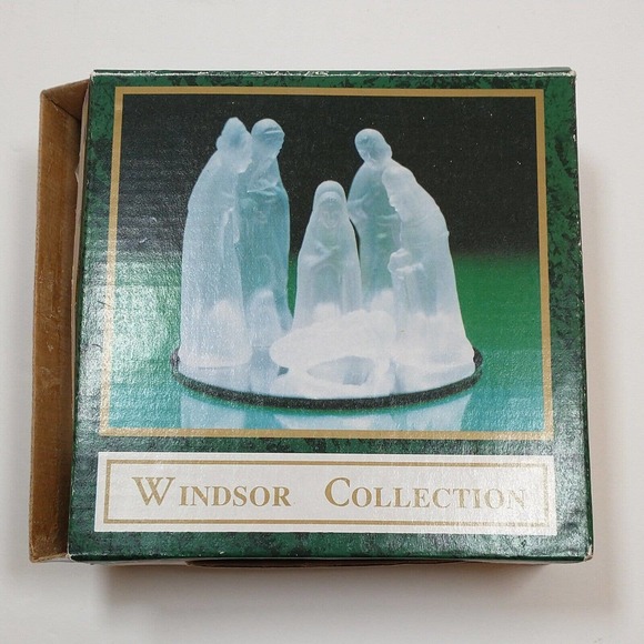 Windsor Accents Wundsor Collection Christmas 7 Piece Frosted Glass